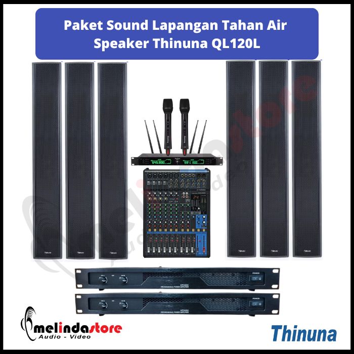 Paket Sound Lapangan Upacara Speaker Thinuna QL-120L | 6 Speaker (Waterproof)
